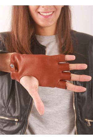 Guanti senza dita marroni in nappa Capri Gloves | CG654MARRONE